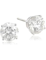 IGI Certified 18k Gold, Round, Diamond 4-Prong Stud Earrings (3 cttw, H-I Color, SI1-SI2 Clarity)