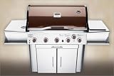 Vermont Castings Signature Series VCS5038P 38' Freestanding Gas Grill with 937 sq. in. Total Cooking Surface, 62,500 BTU Stainless Steel Burners, Infrared Rotisserie, Side Burner, Smoker Box, LED Flex Light and LIMITED EDITION Deep Bronze Lid: Liquid Propane