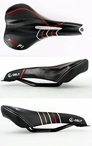 Cycling Bicycle Saddle Road Bike MTB Seat Soft Seat Hollow Black/red Color Lines/white