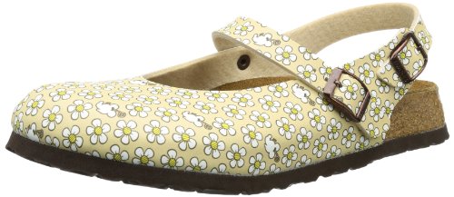Birki Womens Rika Clogs And Mules Beige Beige (Flower Pattern beige) Size: 40