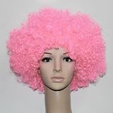 Pink Afro Wig - Halloween 1960s or 1970s Costume Party Wig