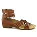 Miz Mooz Alex Ankle-Wrap Brown Women Sandals Size 39 EU