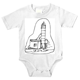 Onesie with lighthouse, 