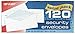 Top Flight Boxed Number 10 Security Envelopes, 4.125 x 9.5 Inches, White with Security Lining, 120 Envelopes per Box (6900812)