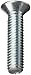 Steel Machine Screw, Zinc Plated Finish, Flat Head, Phillips Drive, 8mm Length, M4-0.7 Metric Coarse Threads (Pack of 100)