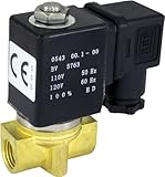 12v DC 4mm 1/4" NPT Normally Closed Brass NBR 2-Way Solenoid Valve