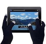 LUPO One Size Adult E TIP Dot Gloves for iPhone 4, iPhone 3G/3GS, iPhone, iPad, BlackBerry & other Touch Screen Devices   BLACK