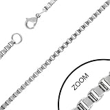 New Gents Stainless Steel Box Link Chain - Length 60cms