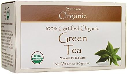 Swanson 100% Certified Organic Green Tea 20 Bag(S)