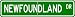 Newfoundland STREET SIGN ~ High Quality Aluminum ~ Dog Lover