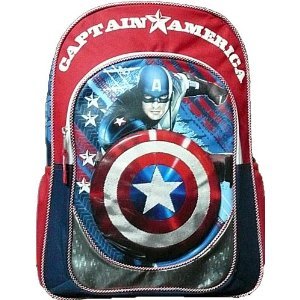  Captain America Large 16" Backpack with Side Pocket