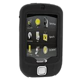 HTC Touch P3450 Smartphone Accessory Bundle Kit - Black Flexible Soft Silicone Skin Case + Premium Clear Reusable LCD Screen & Body Protector with Lint Cleaning Cloth By Ikross