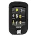 HTC Touch P3450 Smartphone Accessory Bundle Kit - Black Flexible Soft Silicone Skin Case + Premium Clear Reusable LCD Screen & Body Protector with Lint Cleaning Cloth By Ikross
