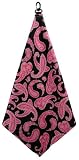 Jaci's Gem Collection By Luco Sport Black Pearl Paisley Microfiber Golf Towel