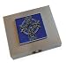 Blue Celtic Cross Travel Jewelry Case