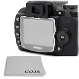 LCD Hard Cover Screen Protector for NIKON D40 / D40X DSLR Cameras + 1 Premium Goja Microfiber Cleaning Cloth
