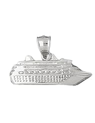 Clevereves 14K White Gold Pendant Cruise Ship 7.6 - Gram(s)
