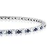 Natural Sapphire and Diamond Bracelet in 14k White