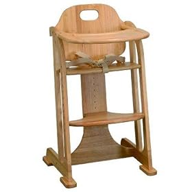 East Coast Natural All Wood Multi-Height Highchair