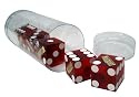5 19mm John Ascuaga's Nugget Casino Precision Dice in Tube - Used in Actual Casino