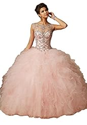 Sheer Beaded Prom Dress/Quinceanera Dress 