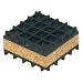 Mason NK6X6 Neoprene Waffle and Cork Sandwich Vibration Isolation Pad, 6" Length x 6" Width x 1" Thick