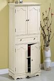 French Country 24w Four - door Tall Cabinet