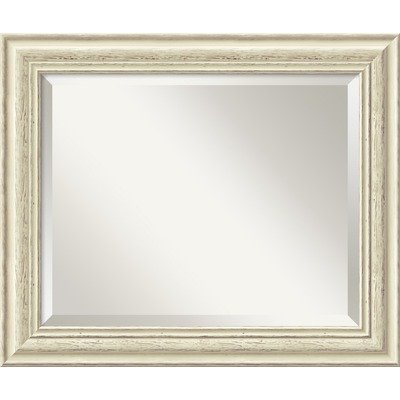 Country Whitewash Wall Mirror - Medium Framed