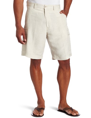 Cubavera Men's Cargo Short, Natural Linen, 34