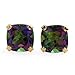 Beautiful Stud Earrings With 2.40ctw Genuine Topazes Beautifully Designed in 14K Yellow Gold Length 6mm