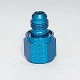 Earl's 9892086 Blue Anodized Aluminum -8AN Female to -6AN Male Flare Reducer