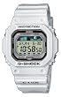 G-Shock Men's Quartz Watch with Grey Dial Digital Display and White Resin Strap GLX-5600-7ER