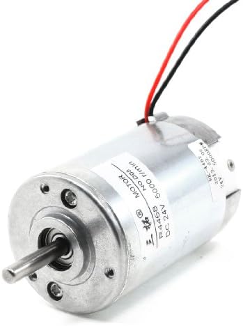 uxcell® 24V 5A 5000RPM 2-Wire Connector Speed Reduce DC Gearbox Motor