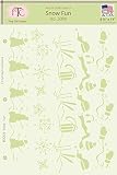 Fairytale Creations Snow Fun Stencil, 8.5