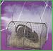 Halloween decoration - Hairy RAT in CAGE