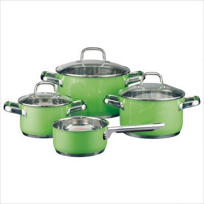 ELO 45907 Topfset 4-teilig Edelstahl limone Preisvergleich