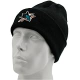 Reebok San Jose Sharks Black Watch Knit Beanie