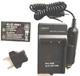 Nextop-Kodak KLIC-5001, K5001-C Brand New 2000mAh COMPATIBLE Battery + Compatible Wall & Car Charger (FREE European Adaptor) for Kodak EasyShare DX6490, DX7440 Zoom, ZX7590 Zoom, DX7630, P712, P850, P880, Z730, Z730 Zoom, Z7590 Zoom, Z760, Z760 Zoom