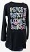 ROXY ロキシーキッズウェアウェア ペイント風デザイン ロンT（長袖）MINI LOVE & SURF ( MTLT010 )/