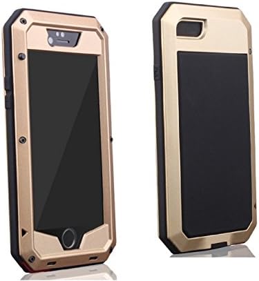 OPSEC iPhone 6 Case Shockproof- Water Resistant/Dirt/Dust/Snow Proof Heavy Duty Aluminum Metal with Built-in Gorilla Glass Screen Protector for Apple iPhone 6/6S 4.7" Cell Phone Case (Gold)