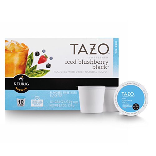 Tazo Sweetened Black Blush Berry Iced Tea, KCup for Keurig Brewers, 60