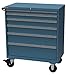 Lista - XSHS0900-0603MCB - Mobile Modular Drawer Cabinet, 47-3/8 Overall Height, 40-1/4 Overall Width, 22-1/2 Overall Depth