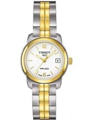 Tissot PR100 White Dial Two-tone Ladies Watch T0492102201700