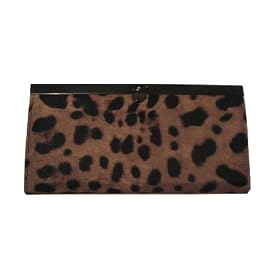 Leona Original Leopard Print Patent Leather Wallet -- SwankySwans