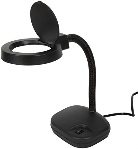 Discountedtous LED 5x Desktop Magnifier Gooseneck Lamp