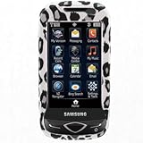 Crystal Hard RUBBERIZED With Grey Leopard Design Cover Case for SAMSUNG U82 ....