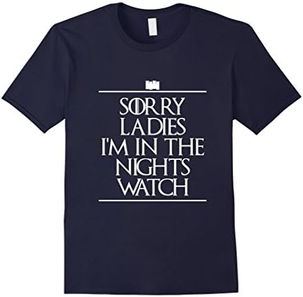 Men's Sorry Ladies I'm In The Night's Watch T-shirt 2XL Navy