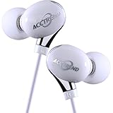 Earbuds 3.5mm Ae8-sp In-ear with Microphone Volume Adjustment Super-buss White Acctrend Earbuds Headphones Sport Headphones