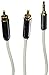 Monoprice Audio Cable - 3 Feet - White | Stereo Male to RCA Stereo Male Gold Plated Cable for Mobile