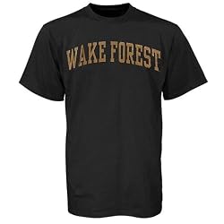 NCAA Wake Forest Demon Deacons Black Arch T-shirt